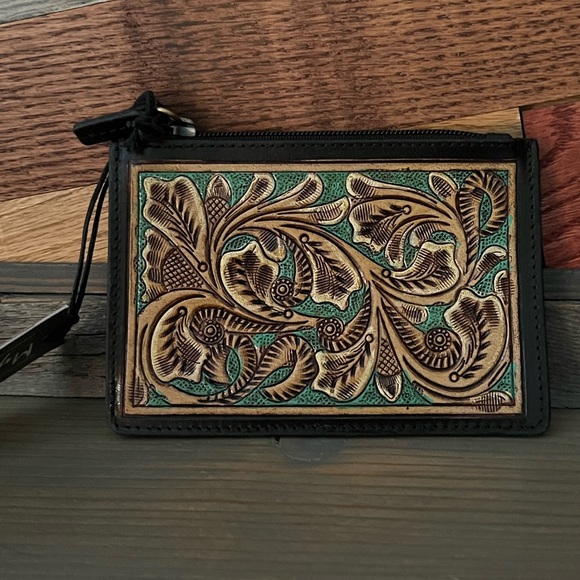 Myra Tooled Leather Card Holder main image 1